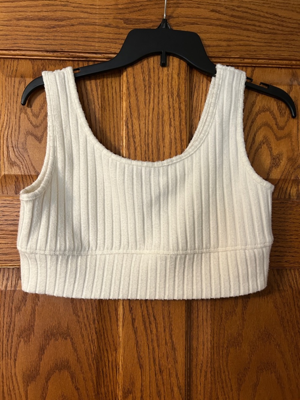Z Supply White Ribbed Tank Crop Top